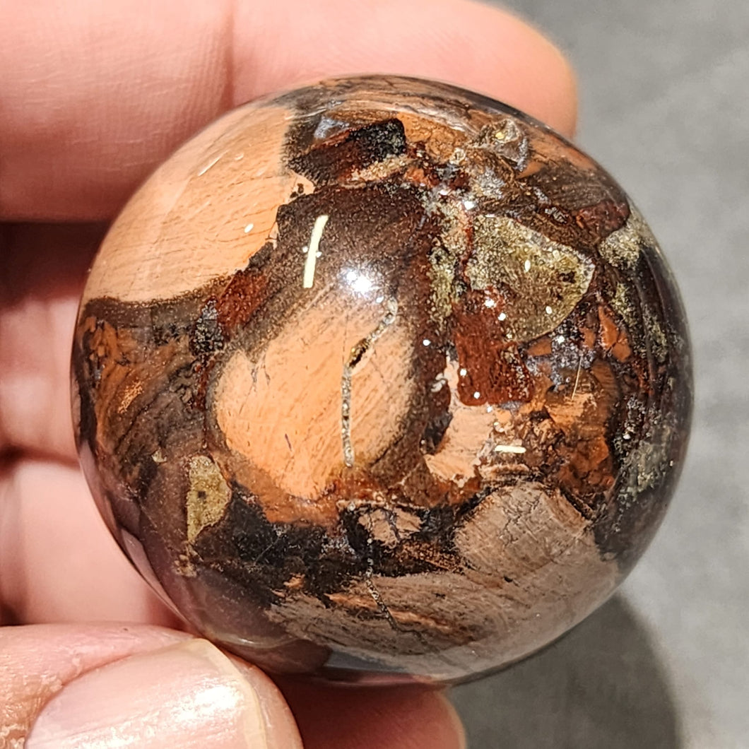 🌟 Red Silver Leaf Jasper Sphere 🌟