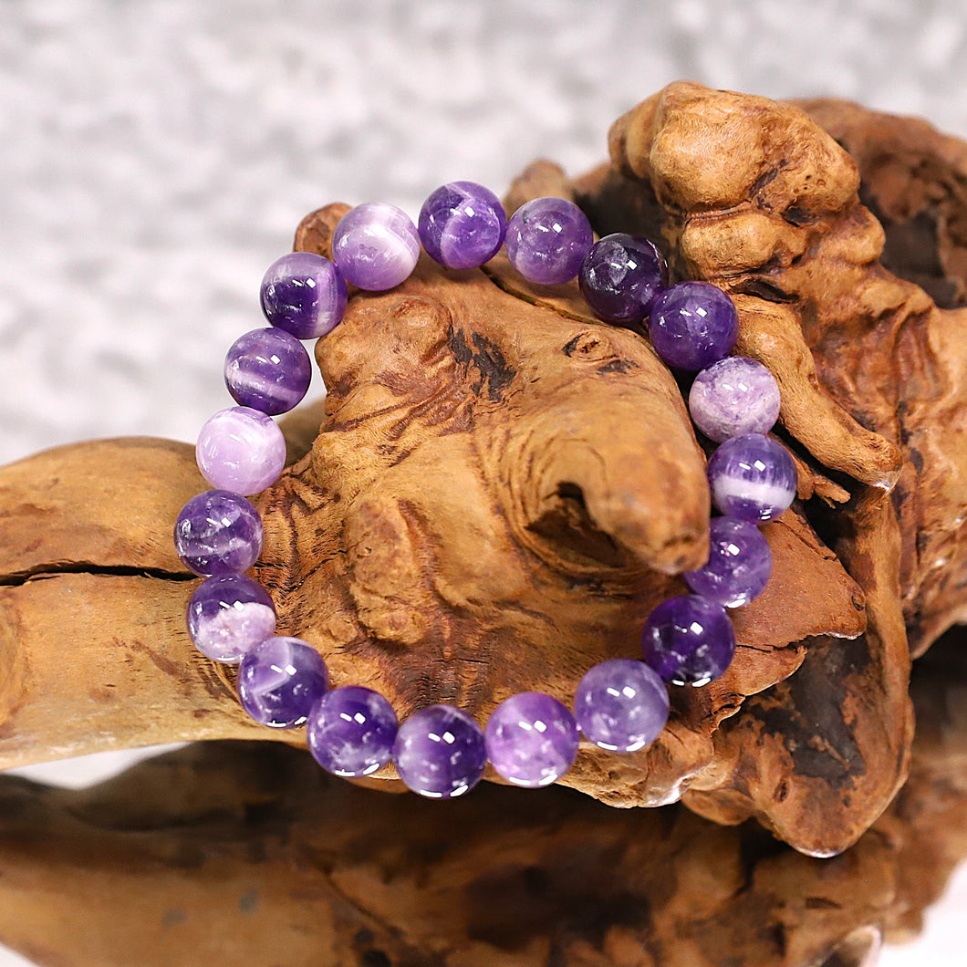 Chevron Amethyst Bracelet
