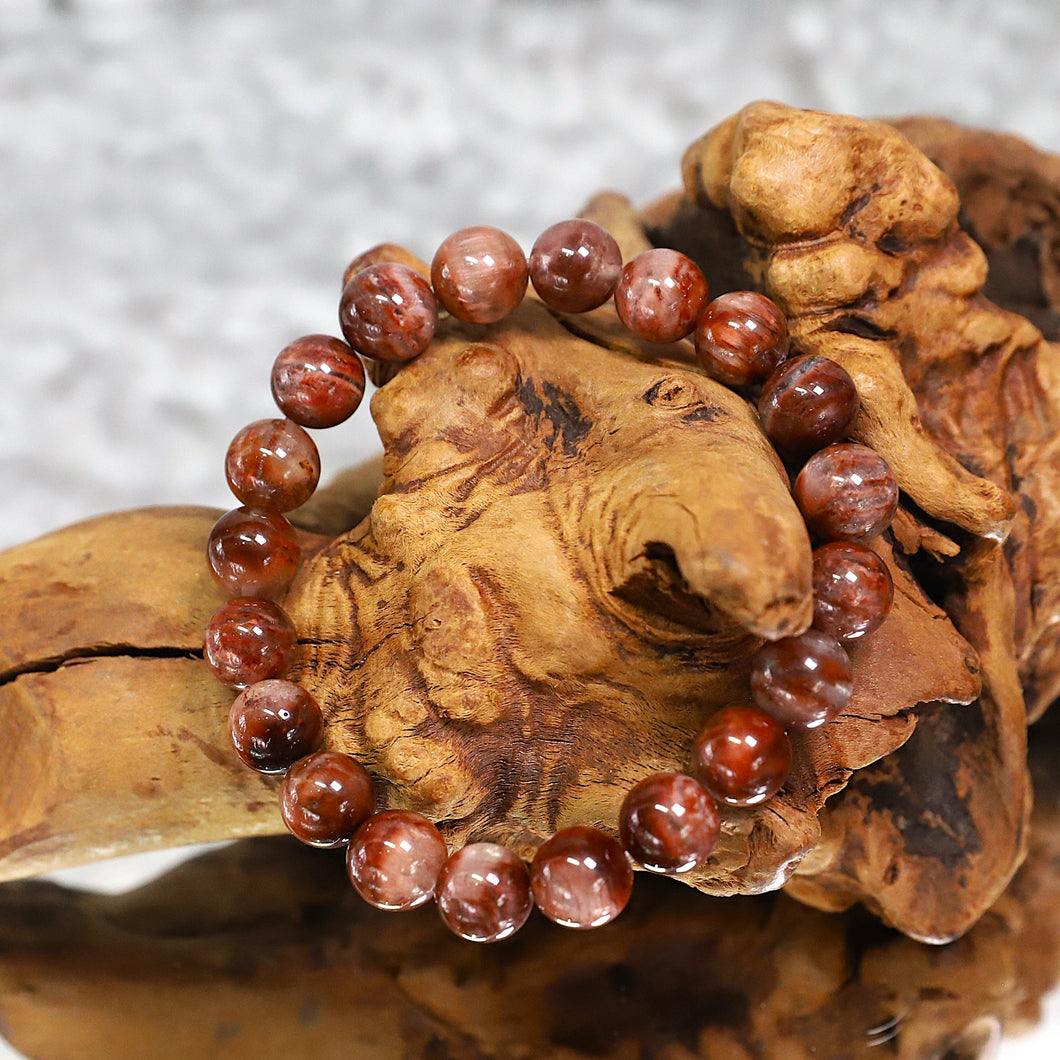 Copper Brown Rabbit Hair with Phantom Bracelet