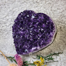 Load image into Gallery viewer, ✨ Amethyst Heart Shape – Stone of Calm &amp; Clarity ✨
