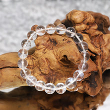 Load image into Gallery viewer, Blue Needle in Quartz Bracelet – Mental Clarity, Calm Focus &amp; Stress Relief Crystal

