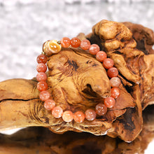 Load image into Gallery viewer, 🌞 Sunstone with Fox LLT Bracelet (8mm) — Confidence • Charm • Positive Energy 🦊
