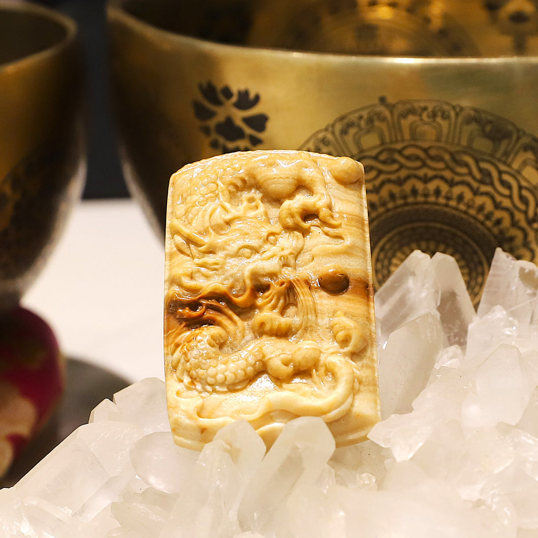 ✨ 龙宫舍利 Dragon Carving Pendant – Sacred Protection & Charismatic Energy ✨