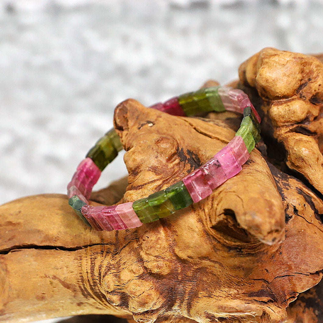 Mixed Tourmaline Flat Bracelet
