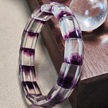 Load image into Gallery viewer, Purple Fluorite (JBP) Flat Bracelet
