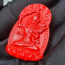 Load image into Gallery viewer, Hong Sha Cinnabar Rabbit Guardian Deity Pendant (守护神)
