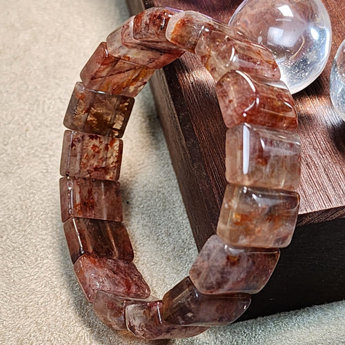 Red Limonite Flat Bracelet