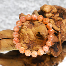 Load image into Gallery viewer, Strawberry Sunstone Bracelet &amp; Flat Bracelet
