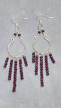 Load image into Gallery viewer, Spark Passion &amp; Confidence – Rhodolite Garnet Earrings (in-house customised)
