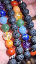 Load image into Gallery viewer, 🌈 Grounded Energy &amp; Chakra Harmony – 108 Beads Mala Necklace 🌈
