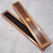 Load image into Gallery viewer, 🪵 Wooden Incense Stick Box with Anti-Fire Mat – Handcrafted &amp; Elegant
