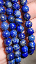 Load image into Gallery viewer, ✨ Lapis Lazuli Mala Necklace with Tibetan Silver OM Mani Padme Hum Guru Bead ✨
