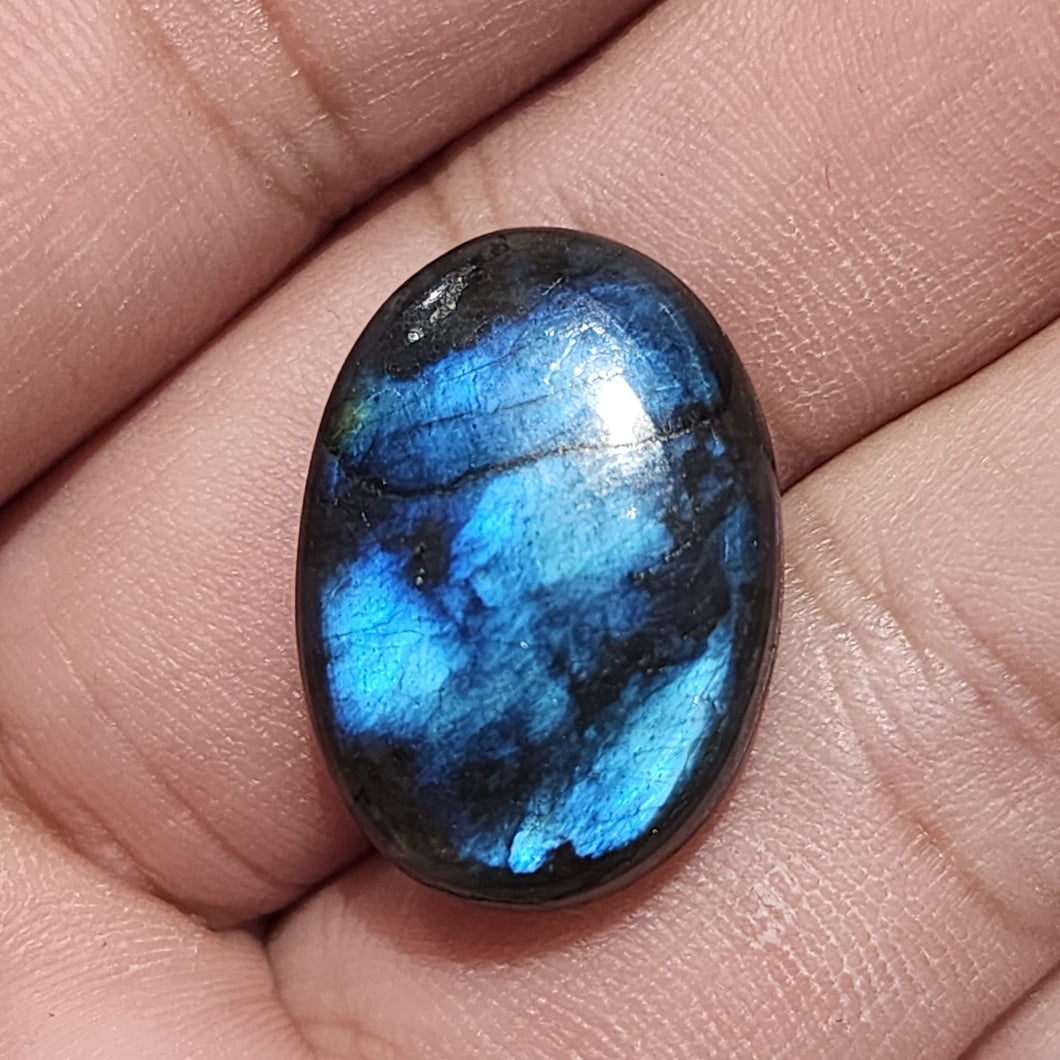 ✨ Natural Labradorite Cabochon / Pendant – Iridescent Flash  | For Jewelry Making, Healing & Collection