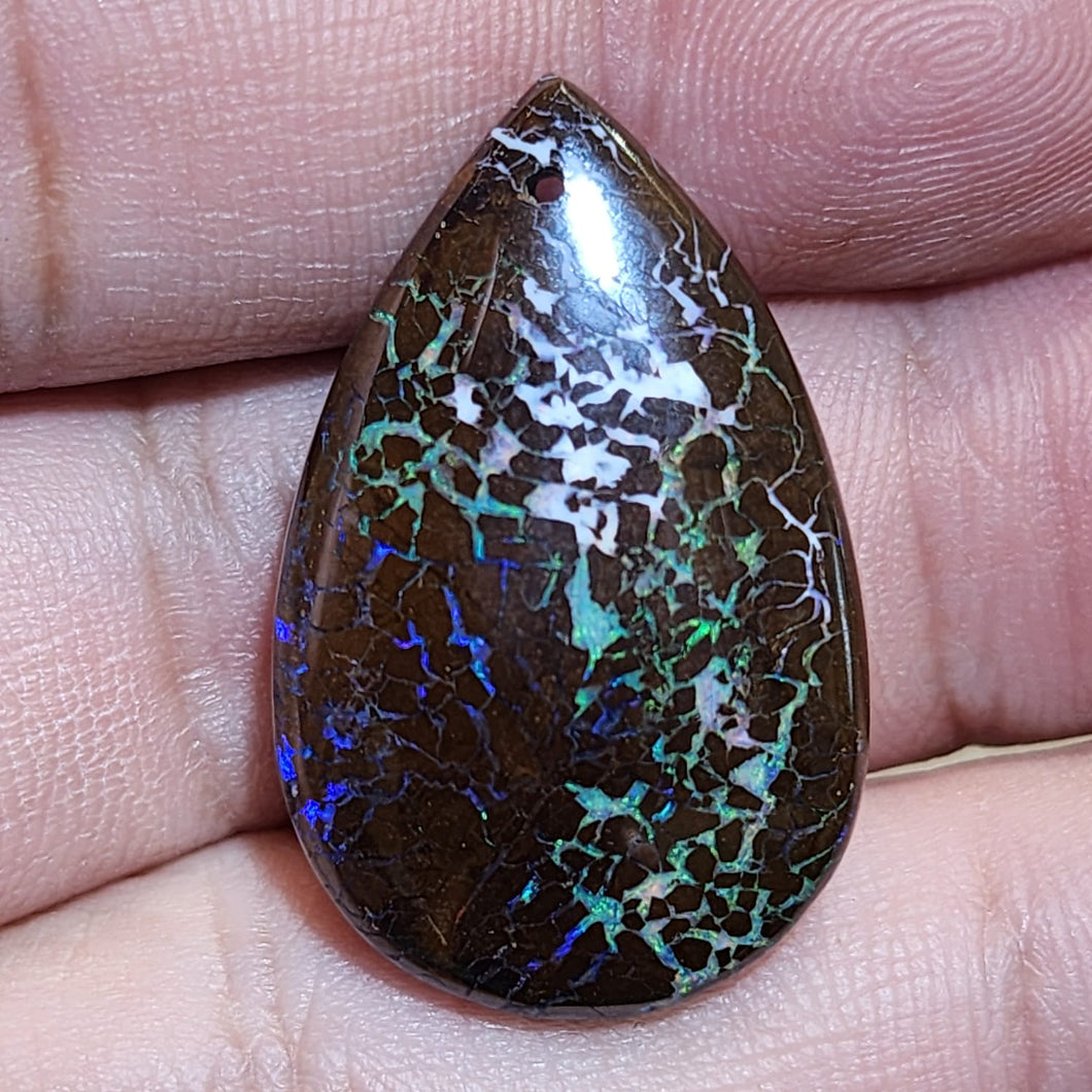 Natural Boulder Opal Pendant from Australia – Unique & One-of-a-Kind