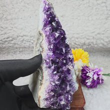Load and play video in Gallery viewer, Unpolished Amethyst Display – 天然紫水晶原石摆件
