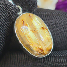 Load and play video in Gallery viewer, Golden Rutilated Quartz Pendant – 金钛晶吊坠

