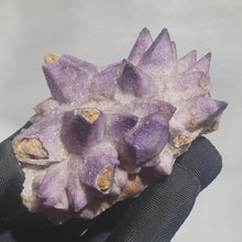 Load and play video in Gallery viewer, 💎 Fluorite on Dogtooth Calcite – A Fusion of Clarity &amp; Strength
