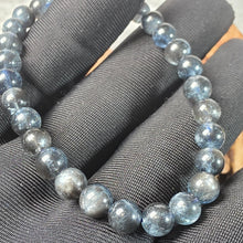 Load image into Gallery viewer, Black Flash Aquamarine Bracelet – 黑爆闪海蓝宝
