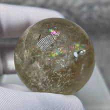 Load image into Gallery viewer, Citrine Sphere Display – 黄水晶球摆件
