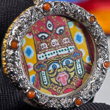 Load image into Gallery viewer, Hand-Drawn Tibetan Zashi Lhamo Pendant (Red) – 手绘藏传红色扎基拉姆吊坠
