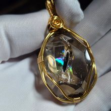 Load image into Gallery viewer, Smoky Azeztulite Wire Wrapped Pendant – 烟晶阿赛斯特莱绕线吊坠
