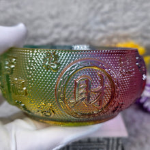 Load image into Gallery viewer, Rainbow Liuli Wealth Bowl Display – 彩虹琉璃聚宝盆摆件
