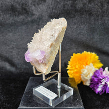 Load image into Gallery viewer, Amethyst on Quartz Cluster Display (Jackson's Crossroads, Wilkes County, Georgia, USA) – 美国乔治亚州威尔克斯县 Jackson's Crossroads 紫水晶共生石英天然矿物摆件
