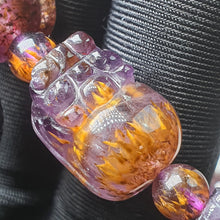 Load image into Gallery viewer, ✨ Premium Cacoxenite Pixiu Bracelet — Darker Purple (11+mm) — Wealth • Progress • High Vibration ✨
