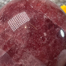 Load image into Gallery viewer, Strawberry Quartz Sphere – 草莓晶圆球摆件
