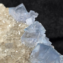 Load image into Gallery viewer, Blue Fluorite on Smoky Quartz Cluster (Fujian, China) – 中国福建蓝色萤石共生烟晶簇
