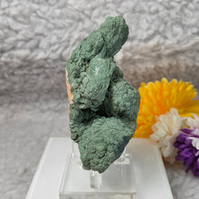 Load image into Gallery viewer, Green Heulandite on Stilbite (India) – 印度绿色片沸石共生辉沸石矿标

