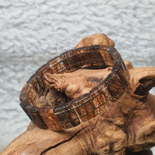 Load image into Gallery viewer, Black &amp; Gold Rutilated Quartz Shou Pai – Protection • Wealth • Manifestation
