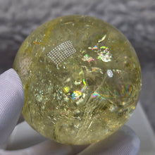 Load image into Gallery viewer, Citrine Sphere Display – 黄水晶球摆件
