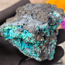 Load image into Gallery viewer, Chrysocolla on Matrix (Planet Mine, Arizona, USA) – 亚利桑那州 Planet Mine 蓝铜矿共生母岩标本
