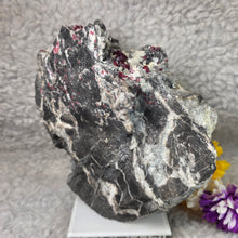 Load image into Gallery viewer, Raw Cinnabar with Dolomite Display (Big) – 天然朱砂共生白云石大型摆件

