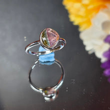 Load image into Gallery viewer, Watermelon Tourmaline Ring (Adjustable) – 西瓜碧玺可调节戒指
