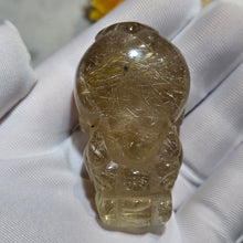 Load image into Gallery viewer, Golden Rutilated Quartz Pixiu Carving Display – 金发晶貔貅摆件
