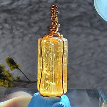 Load image into Gallery viewer, Imperial Topaz In-House Wire-Wrapped Pendant – Confidence, Clarity &amp; Abundance
