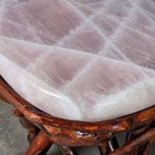 Load image into Gallery viewer, Rose Quartz Stool – Heart Energy Healing &amp; Luxury Crystal Décor
