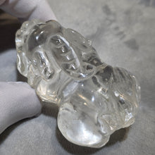 Load image into Gallery viewer, Clear Quartz Pixiu Carving Display – 白水晶貔貅摆件
