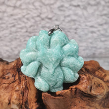 Load image into Gallery viewer, Amazonite Nine-Tailed Fox Pendant (九尾狐) — Charm, Wisdom &amp; Emotional Harmony
