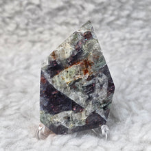 Load image into Gallery viewer, Iolite with Sunstone Specimen – Vision, Vitality &amp; Abundance
