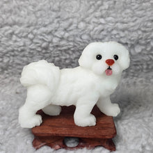 Load image into Gallery viewer, Afghanistan White Jade Maltese Carving Display (Hand-Carved)
