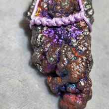 Load image into Gallery viewer, Iridescent Goethite (Leklai) String Wrapped Bag Charm – 彩虹针铁矿（力泥）绳编包包挂饰
