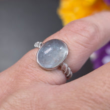 Load image into Gallery viewer, Aquamarine Ring (Adjustable) – 海蓝宝可调节戒指
