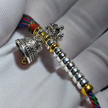 Load image into Gallery viewer, Tibetan Vajra &amp; Ghanta (Bell &amp; Dorje) with Silver Mala Counters – 藏传金刚杵与金刚铃配银质计数器
