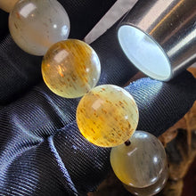 Load image into Gallery viewer, Gold &amp; Grey Sunstone Bracelet – Confidence, Vitality &amp; Grounded Light
