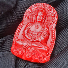 Load image into Gallery viewer, Hong Sha Cinnabar Monkey Guardian Deity Pendant (守护神)
