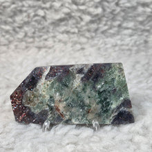 Load image into Gallery viewer, Iolite with Sunstone Specimen – Vision, Vitality &amp; Abundance
