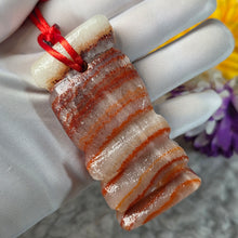 Load image into Gallery viewer, Pork Belly Stone Hanging Charm – 五花肉石挂件
